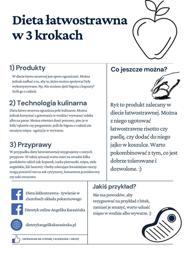 Dieta lekkostrawna w trzech krokach. Zobacz, jak łatwo ogarnąć zasady diety lekkostrawnej. Jak w łatwy sposób sprawić, że będziesz na diecie lekkostrawnej?  